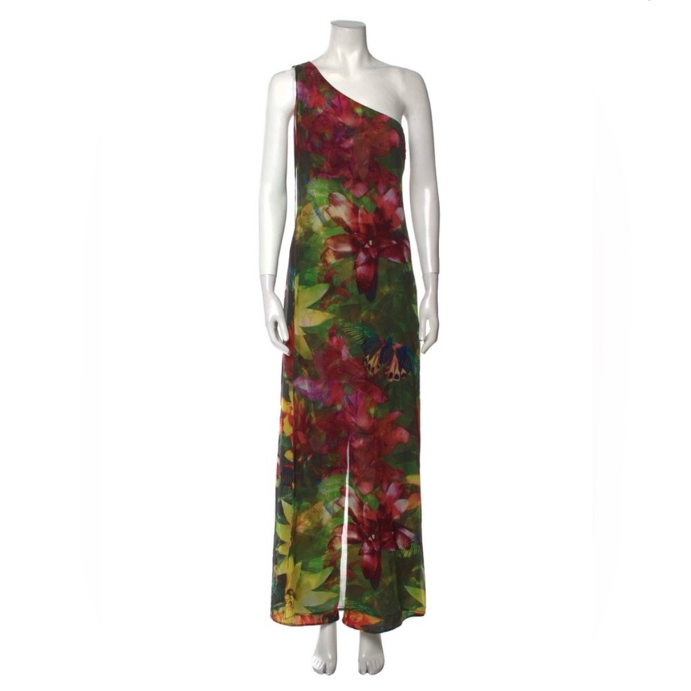Alice and Olivia off the shoulder jumpsuit  with front sheath !